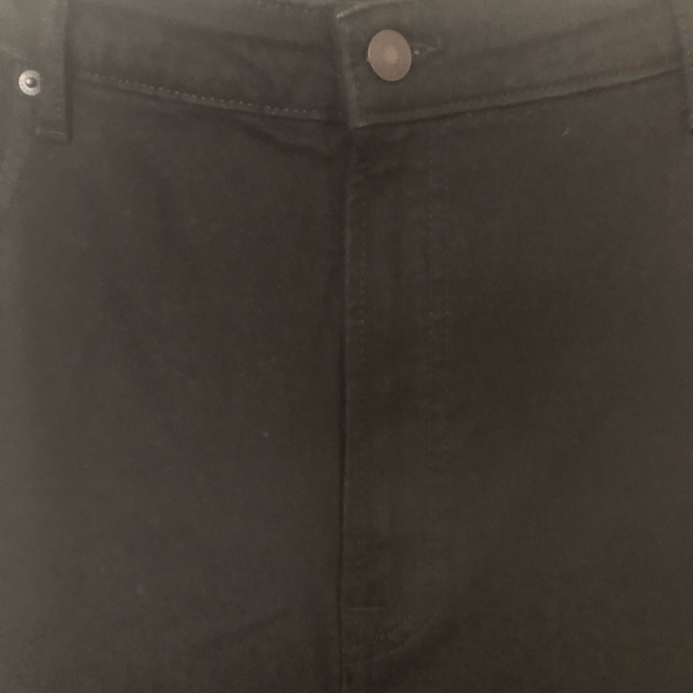 Plus size women straight wide leg jeans